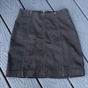 Free People Black Denim Mimi Skirt